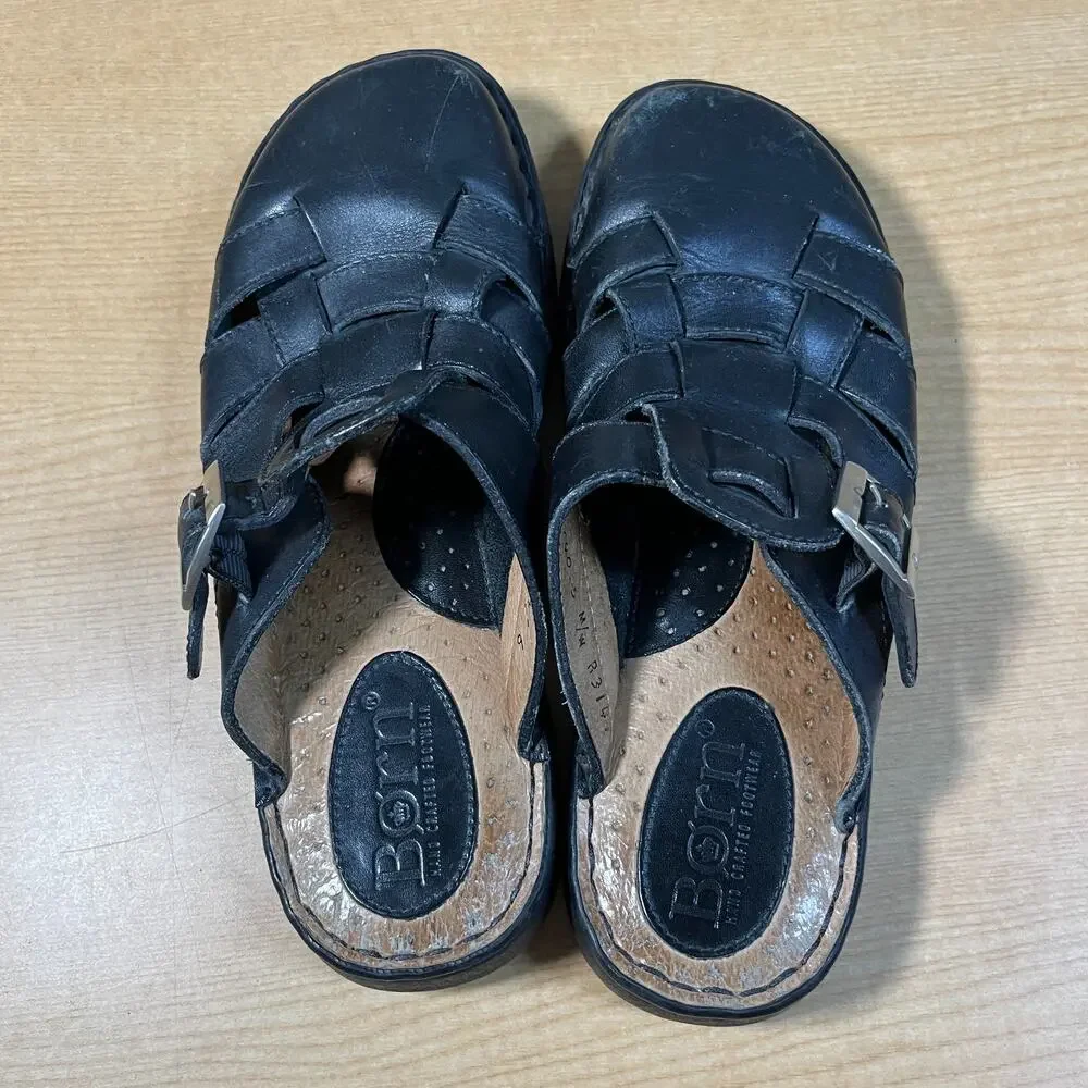 Vintage Born Hand Crafted Footwear Women's Shoe Black Leather Size 9
